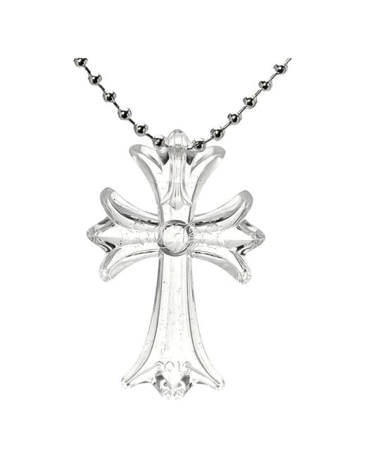 Chrome Hearts White Cross Necklace for men