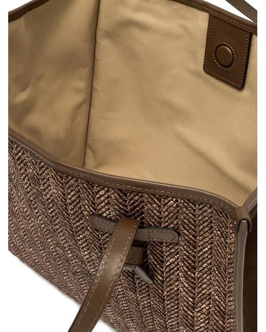 Gianni Chiarini Brown Marcella Woven-Effect Tote Bag