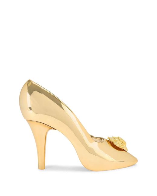 Kurt Geiger Belgravia Shoe Clutch in het Metallic