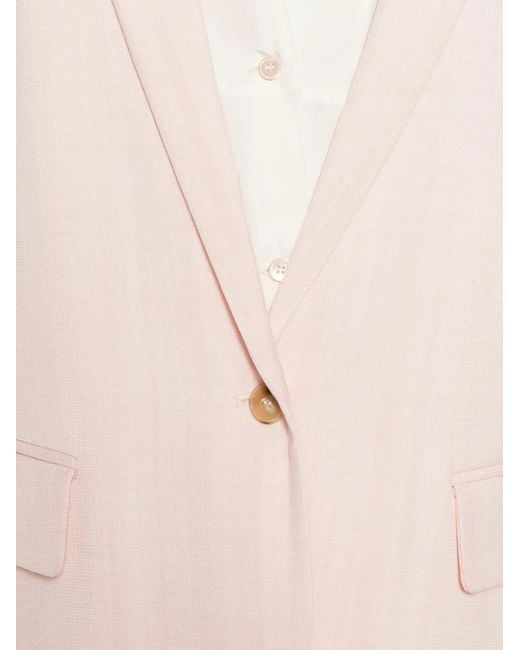 Blazer Con Botones Forte_forte de color Pink
