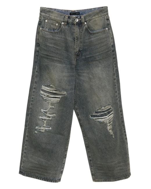 FIVE CM Weite Jeans Im Distressed-Look in Gray für Herren