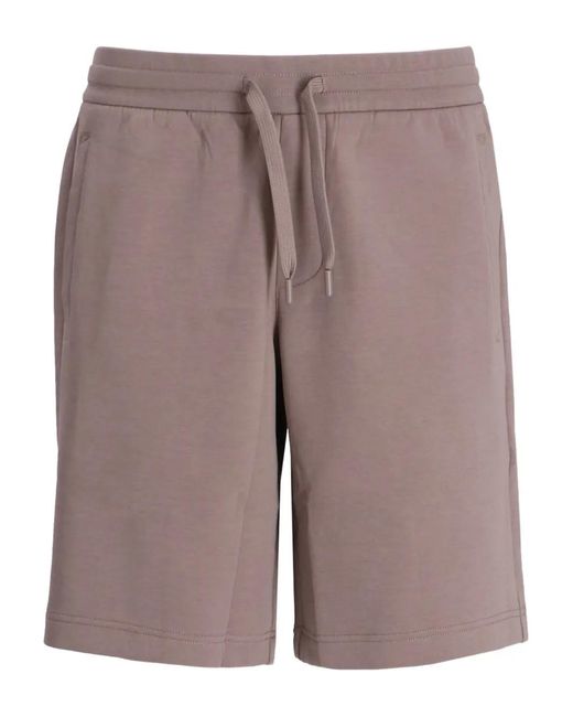 ARMANI EXCHANGE Gray Drawstring Track Shorts for men