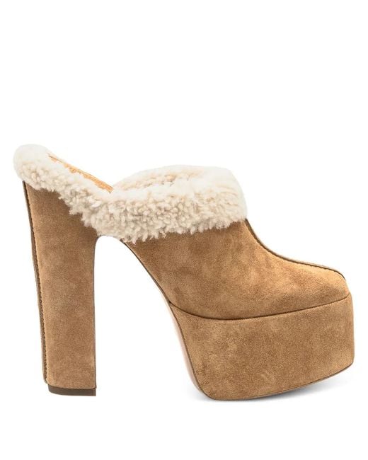 Paris Texas Natural 145Mm Malena Platform Mules