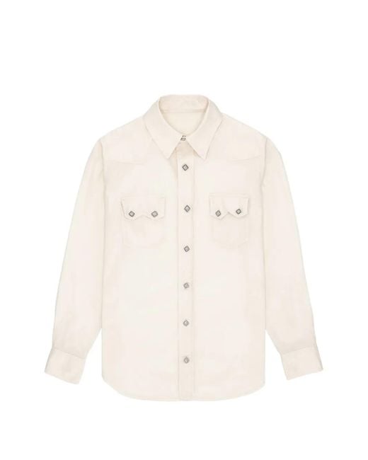 Fortela White Toledo Texan Flap-Pocket Shirt