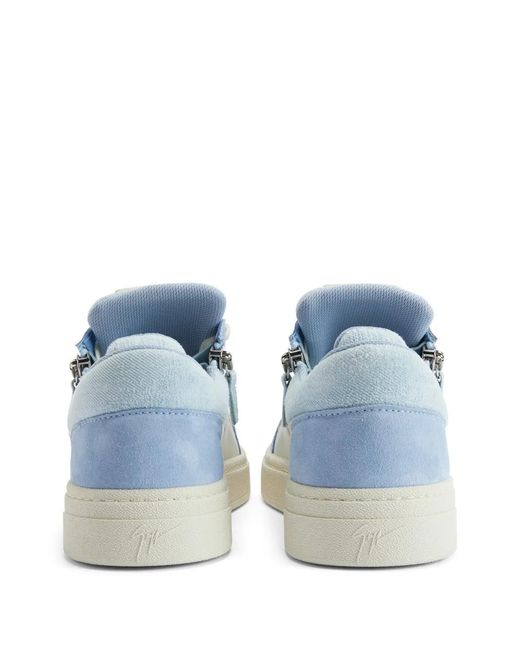 Giuseppe Zanotti Gz94 Zip-Detail Sneakers in Blue for Men | Lyst