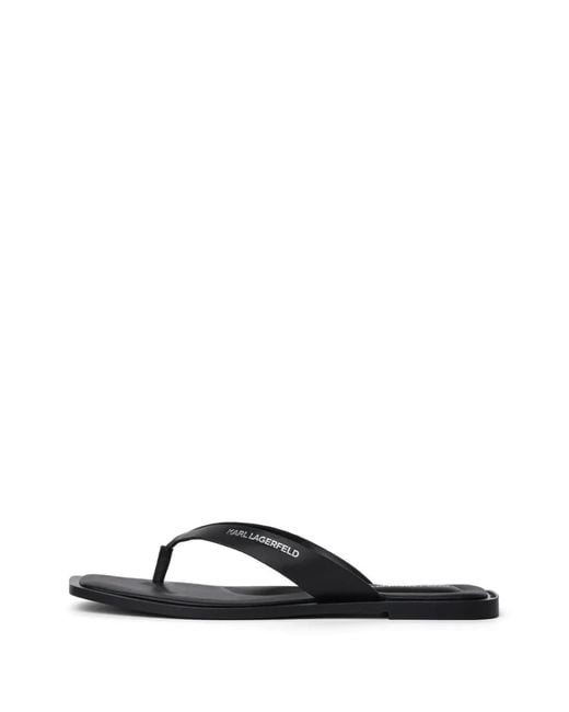 Karl Lagerfeld Black Kastor Iv Slides