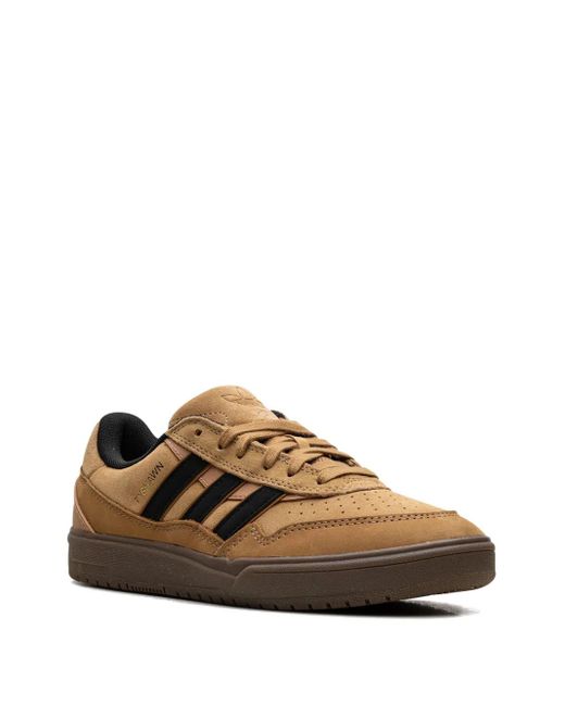 Adidas Brown Tyshawn 2 "Mesa/Core/Gum" Sneakers for men