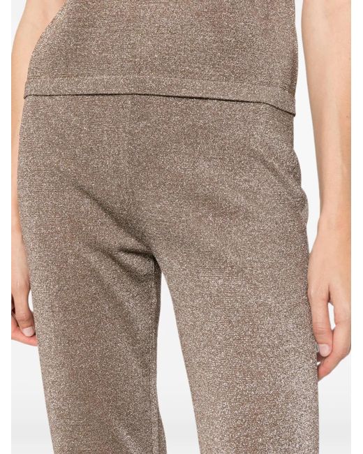 Missoni Gray Metallic-Effect Trousers