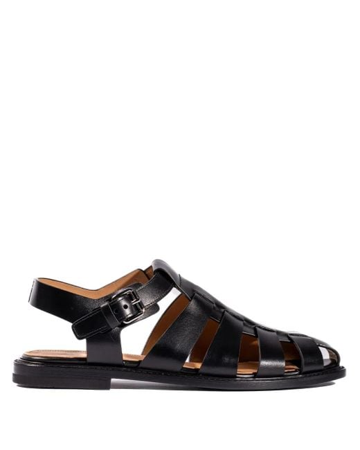 Sandalias Fisherman con hebilla Church's de hombre de color Black