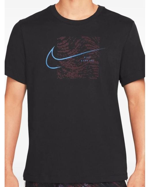 Nike Dri-Fit Run Division Running T-Shirt in het Black voor heren