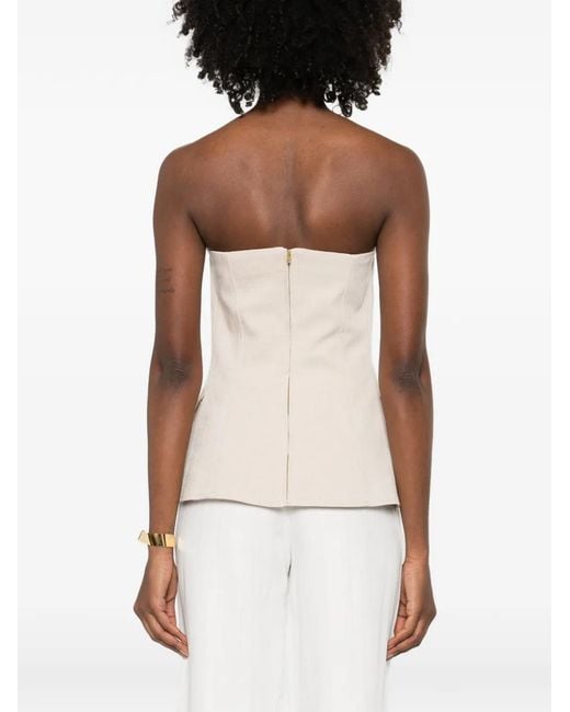 Maje Natural Tailored Bustier Top