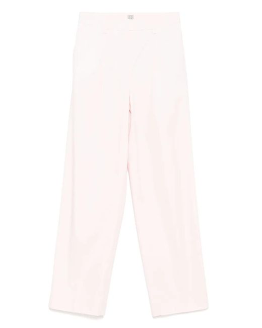 Totême  Pink Slanted Pocket Trousers