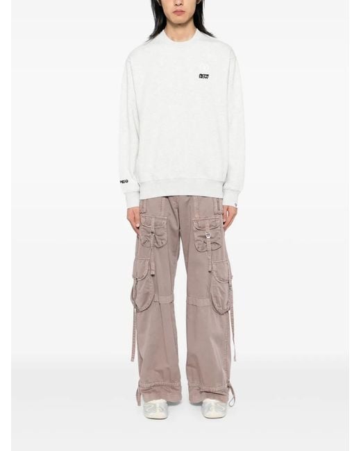 Aape By A Bathing Ape White Logo-Patched Sweatshirt for men