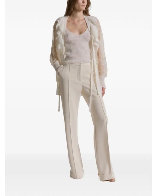 Alberta Ferretti White Spaghetti-Strap Top