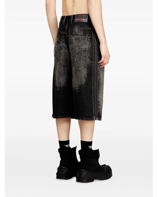 DIESEL Black D-Enim-M-Short-S Shorts