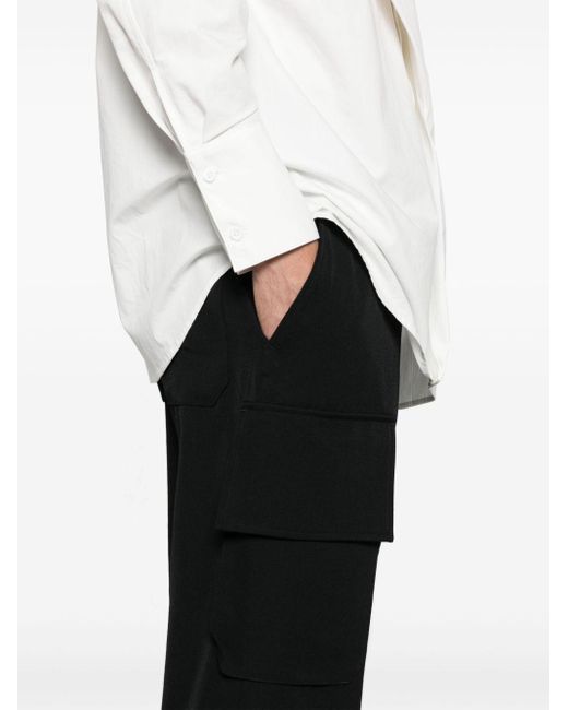 Yohji Yamamoto Black Wool Trousers for men