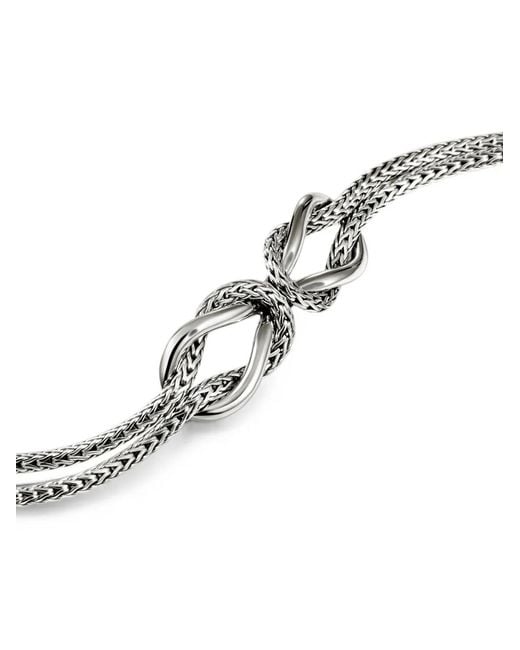 John Hardy White Infinite Love Knot Bracelet