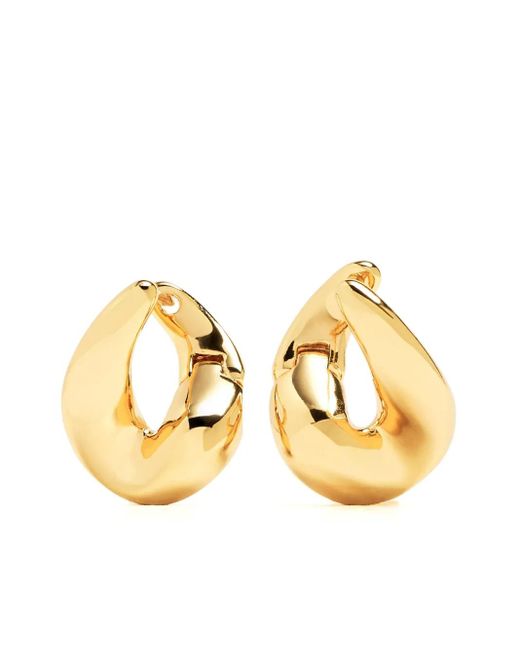Astrid & Miyu ツイスト フープピアス Metallic