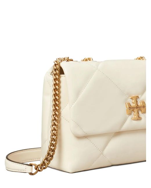 Tory Burch Natural 'Diamond' Leather Crossbody Bag