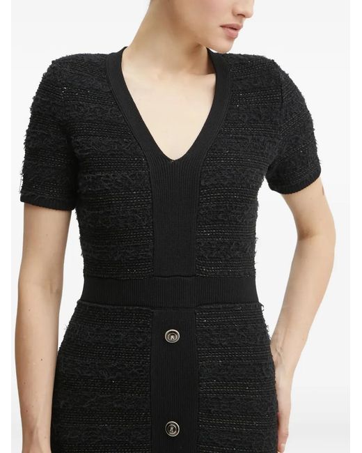 Vestido corto con detalle de botones Marciano de color Black