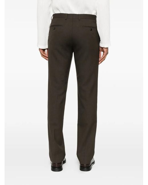 Sandro Gray Slim-Fit Tailored Trousers for men