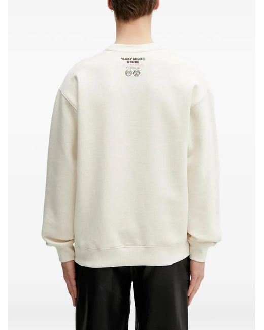 Aape By A Bathing Ape Natural X Baby Milo Store Aapeunvs Crew Neck Sweatshirt for men