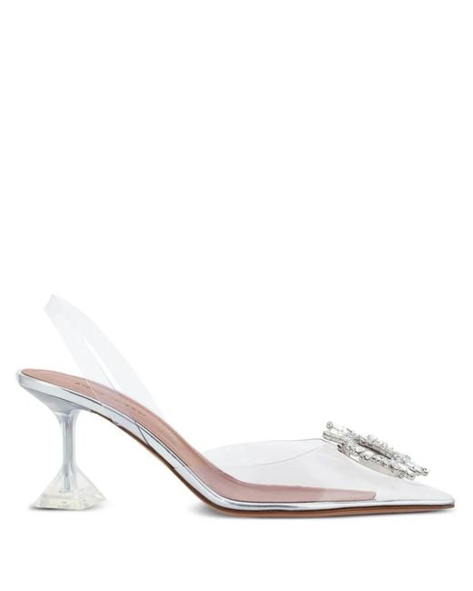 AMINA MUADDI White 70Mm Begum Pumps