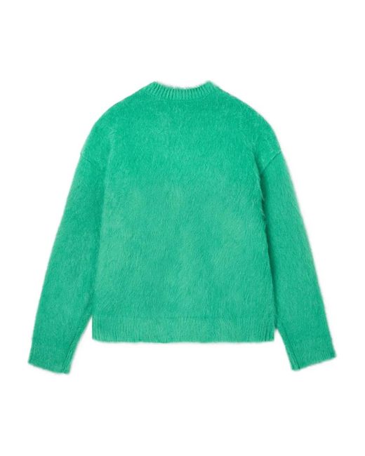 Sunnei Green Brushed Knitted Sweater