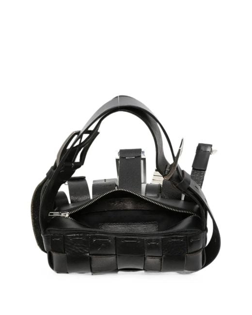 HODAKOVA Metallic Buckle-Embellished Woven Tote Bag