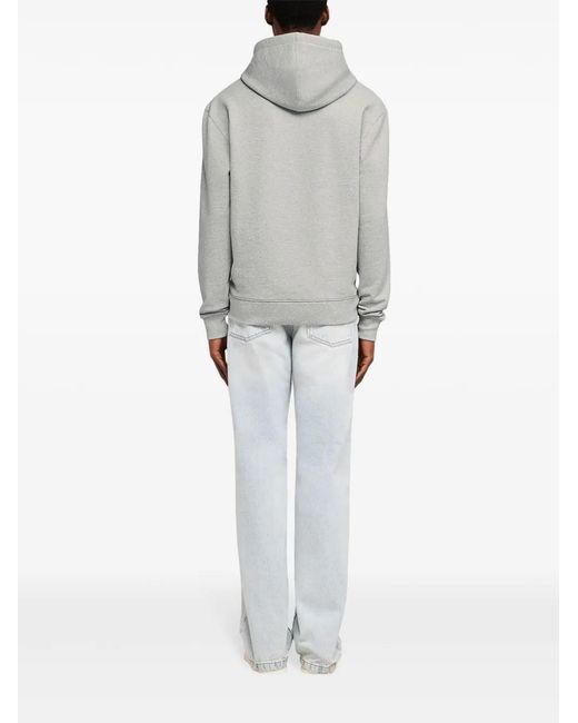AMI Gray Pride Organic Cotton Hoodie