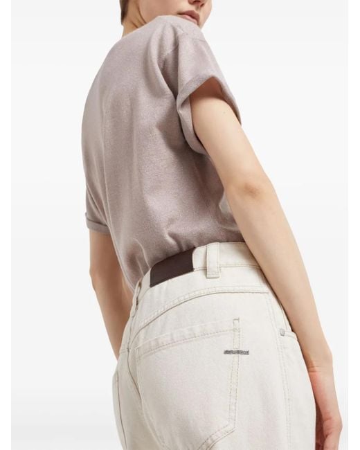 Brunello Cucinelli Natural Five Classic Pockets Denim Trousers