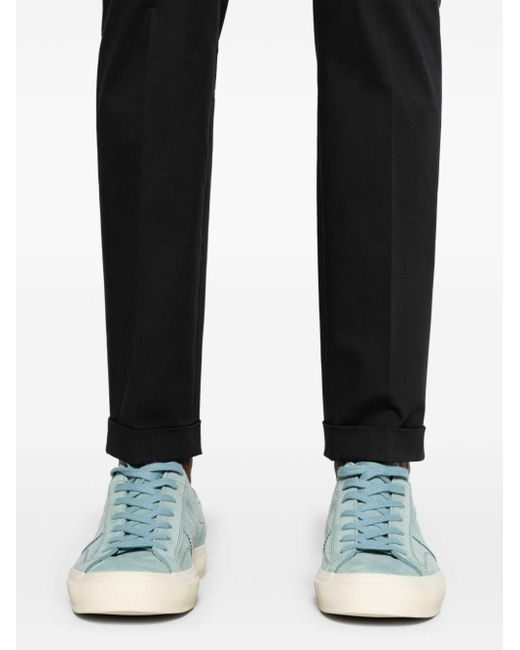 Paul Smith Black Mid-rise Tapered Chinos for men