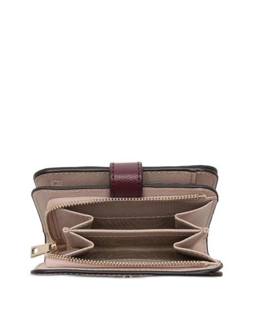 Furla Purple Camelia Grained-Leather Wallet