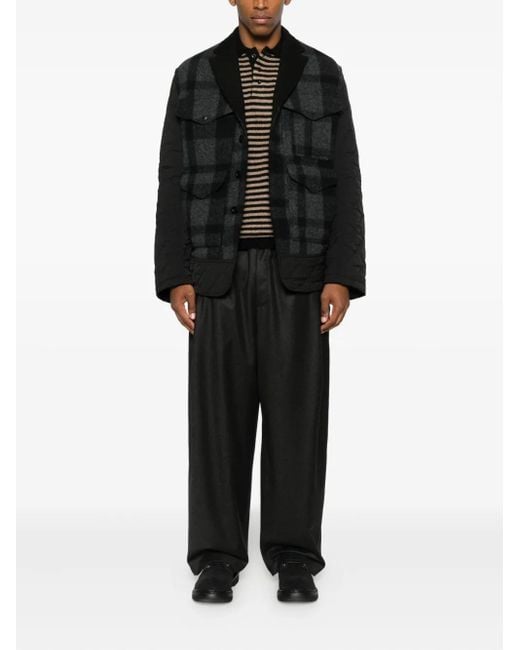 Junya Watanabe Black X Filson Quilted Plaid Jacket for men