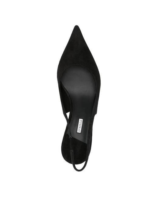 Le Silla Black Point-Toe Slingback Pumps