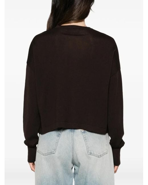 Ma'ry'ya Black Patch-Pocket Cardigan