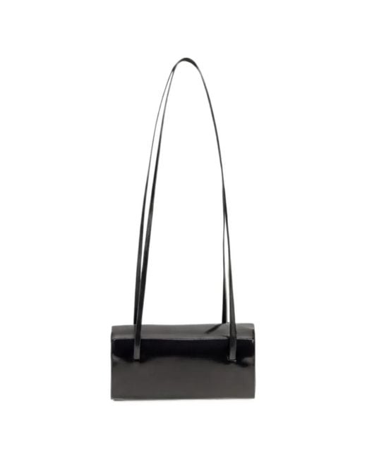 Faune White Mini Mie Leather Shoulder Bag