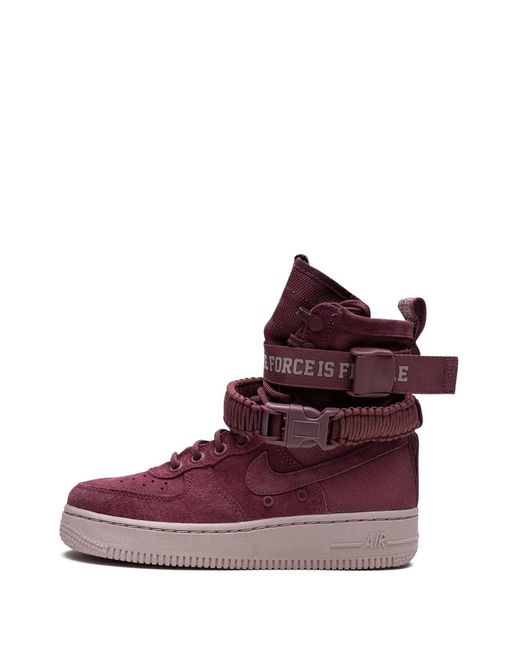 Nike Purple Sf Air Force 1 "Force Is High-Top Sneakers