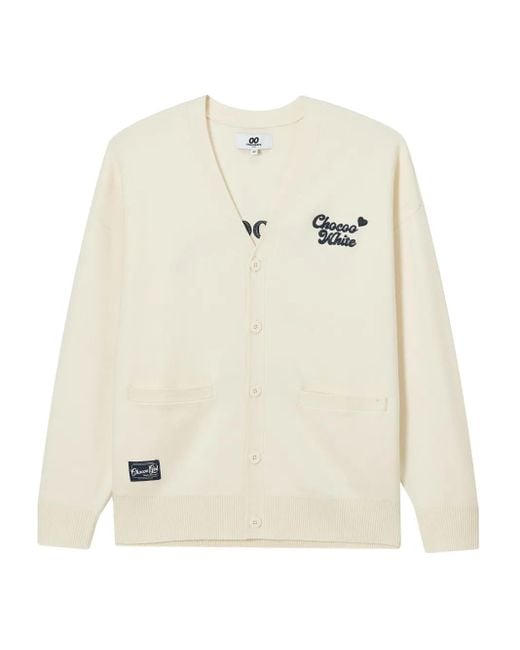 Chocoolate テディベア カーディガン White