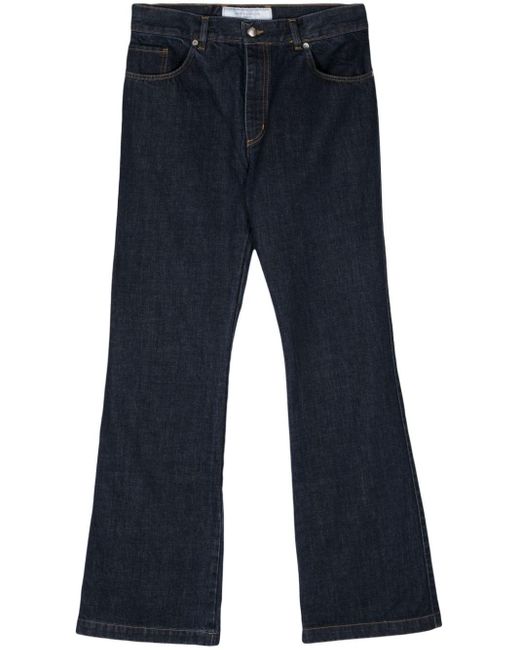 Societe Anonyme Blue Mid-rise Flared Jeans