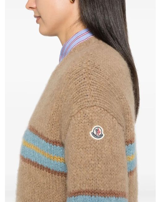 Moncler ストライプ セーター Brown