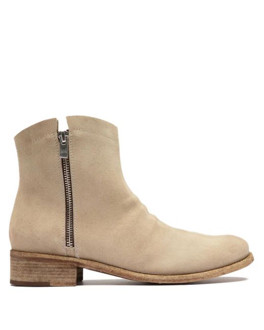 Officine Creative Oliver Sigaro スエードアンクルブーツ Natural