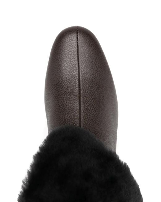 Totême  Black Shearling Boots