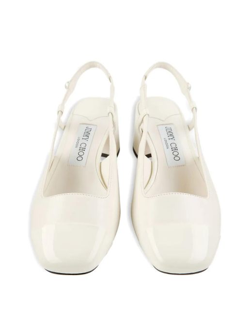 Jimmy Choo Natural 45Mm Elisa Sling-Back Pumps