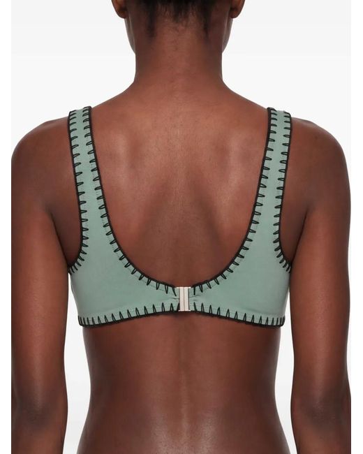 Nanushka Green Malti Bikini Top