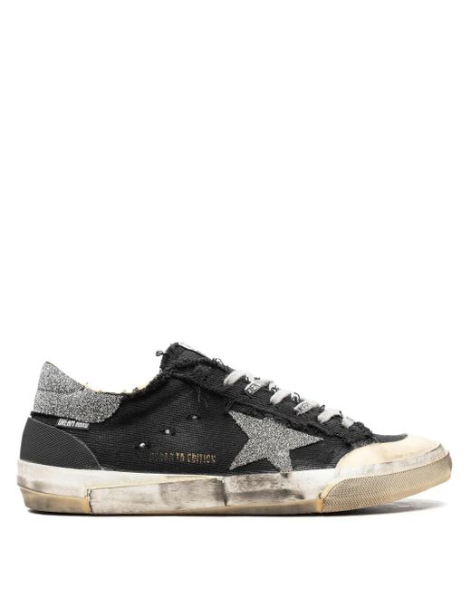 Golden Goose Deluxe Brand Black Super-Star Penstar Sneakers for men