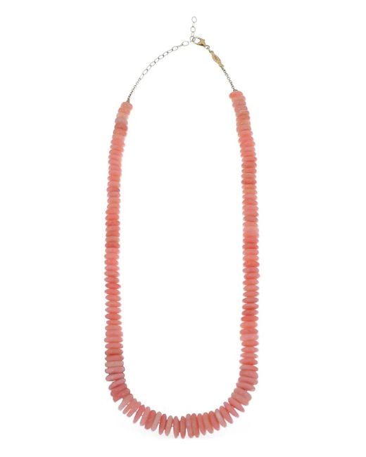 Jacquie Aiche White 14K Heishi Necklace