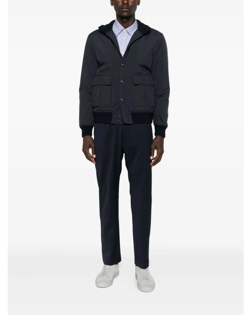 Barena Blue Elastic-Waist Trousers for men