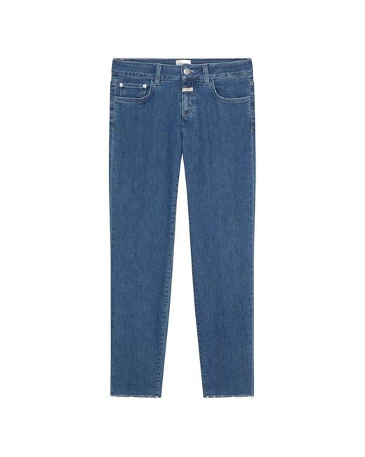 Closed Blue Baker Frayed Jeans