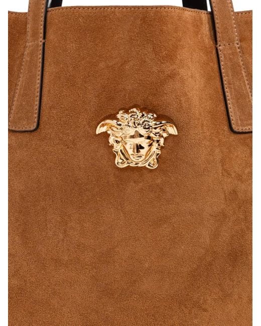 Versace Brown La Medusa Shopper Bag